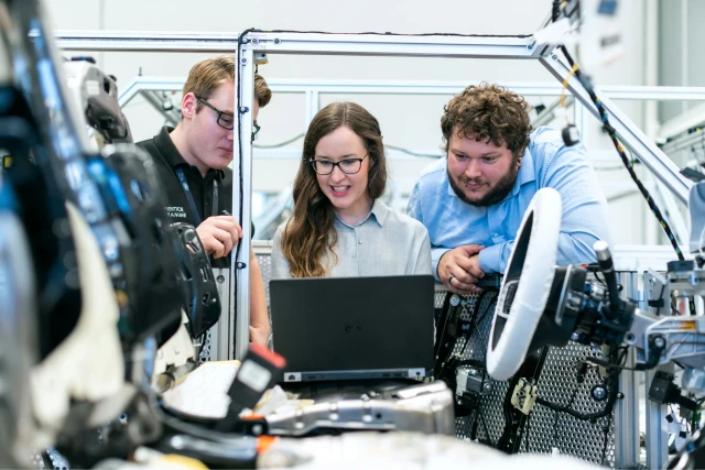 GORT project team members working together at the Xlim laboratory.